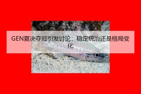 GEN夏决夺冠引发讨论：稳定统治还是格局变化 | hth